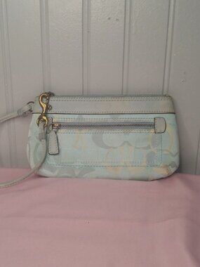 Signature C Coach Wristlet